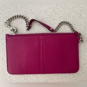 Coach leather magenta walllet